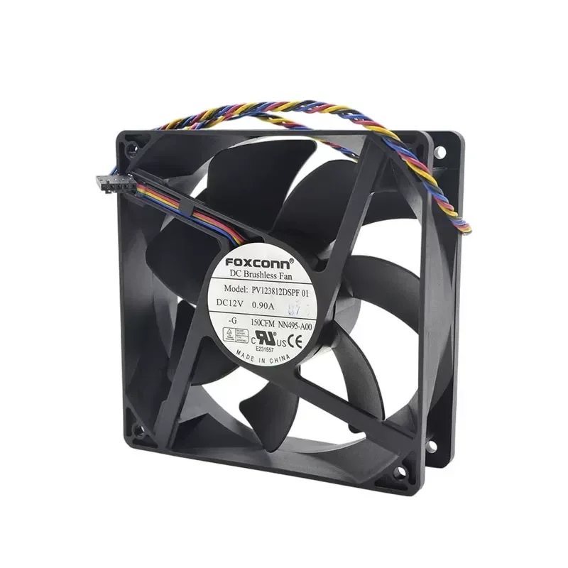 FOXCONN PV123812DSPF 12038 12CM 12V 0.90A Main Board PWM Speed Control Silent Fan for FOXCONN