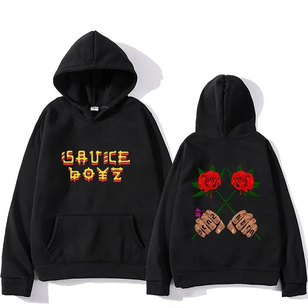 

Eladio Carrion Sauce Boyz Monarca Hoodies Heavy Mental Hip Hop Sweatshirts Long Sleeve Men Women Hooded Pullovers Winter Clothes