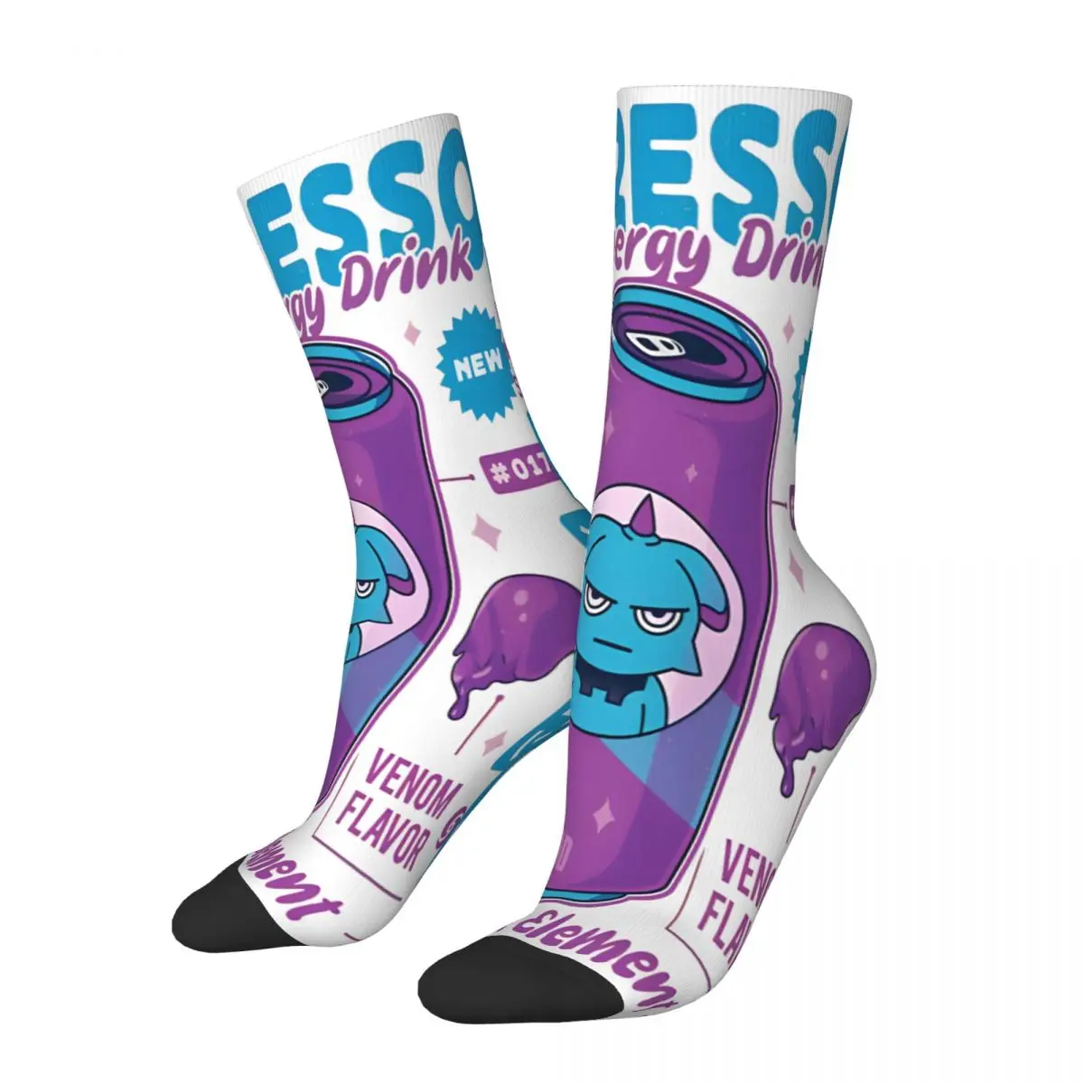 Depresso Energy Drink Socks Printed Men's Stockings Polyester