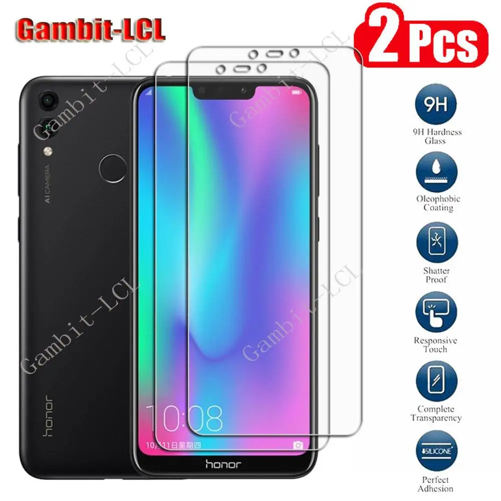 2PCS HD Original Tempered Glass For Honor 8C 6.26