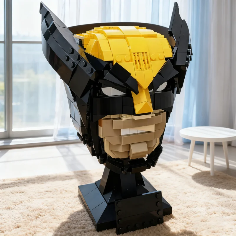 545pcs MOC Claw Hero Mask Super Heroes Squad Model Building Blocks Advanced Build Pack Premium Detailed Challenge Craft Toy Gift