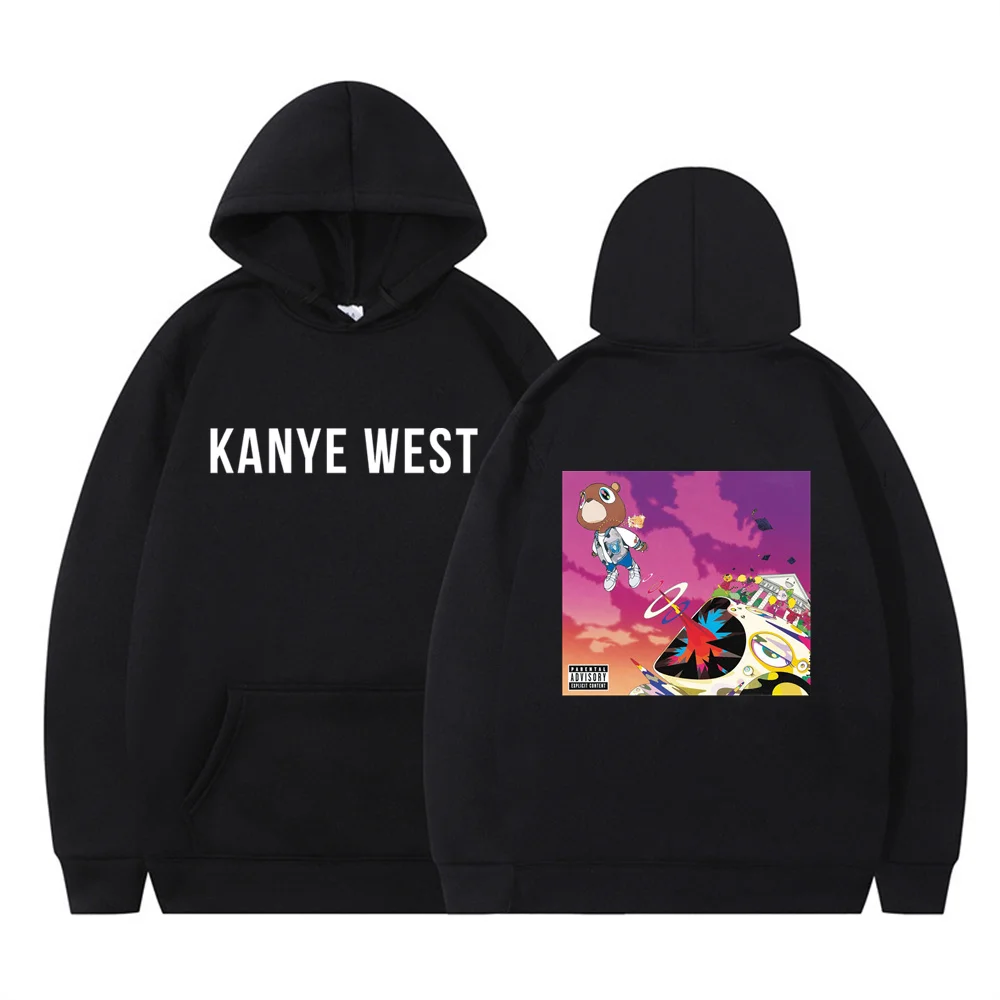 

New Pullover Sweatshirt Men Women Harajuku Hip Hop Kanye West Print Oversized Hoodie Casual Sweatshirt Clothing 2024