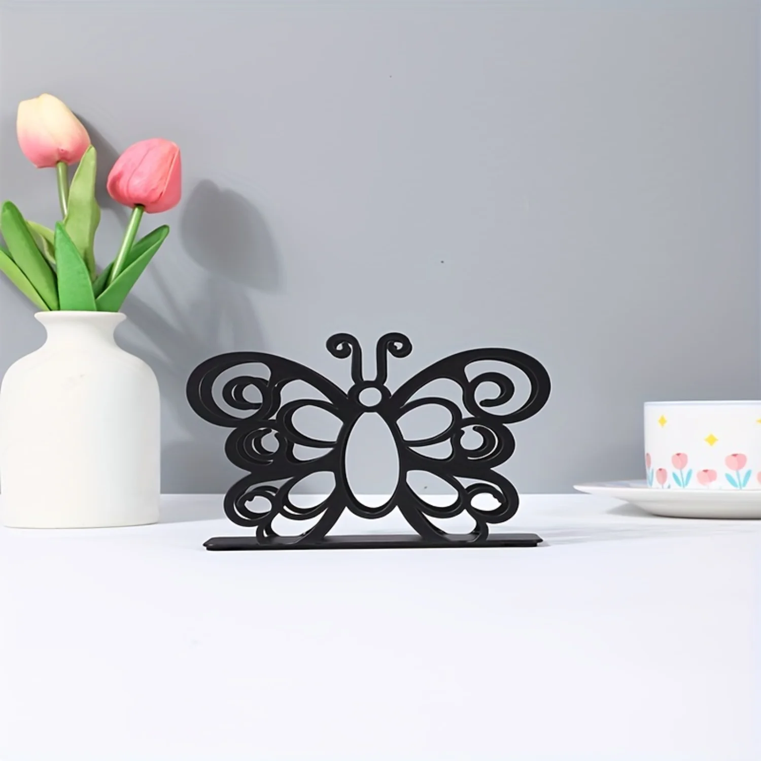 Iron Craft Napkin Holder - Stylish Living Room Bathroom Tissue Rack