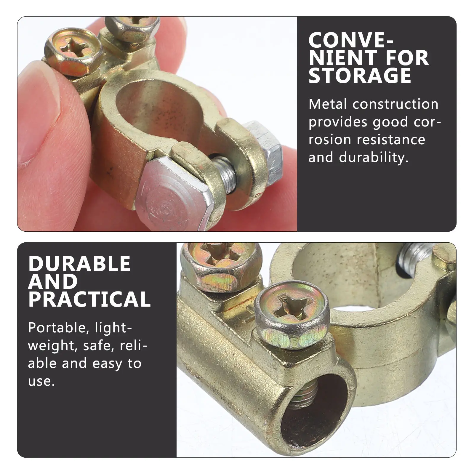 

2 шт. автомобильные разъемы для кабеля, клеммы для грузовиков, портативные, прочные