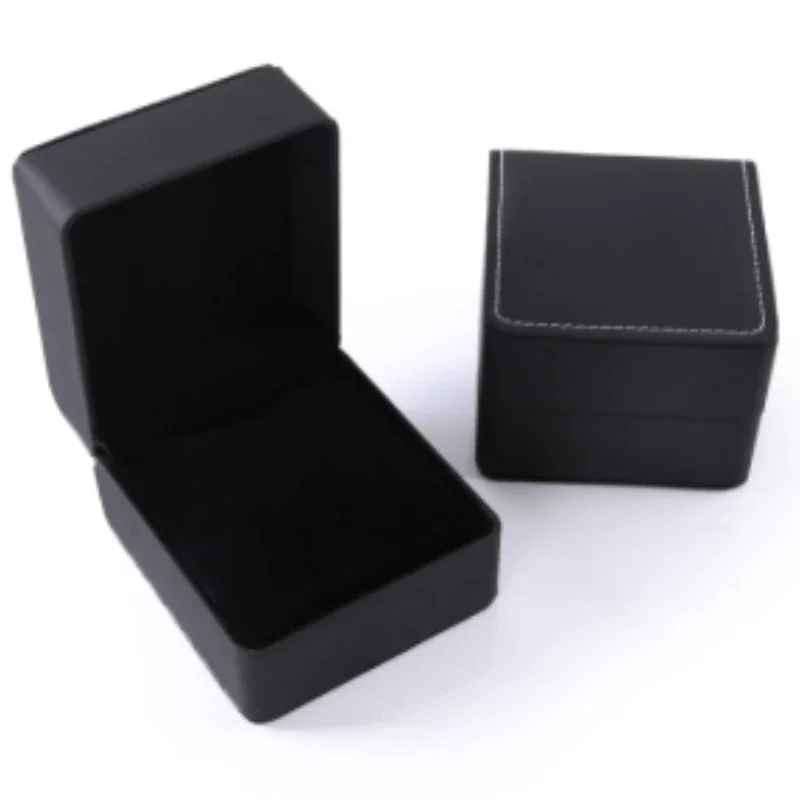 

1PCS Black Square Jewelry Display Gifts Box Organizer Engagement for Ring Earring Brooch Necklace Bracelet Packaging Boxes