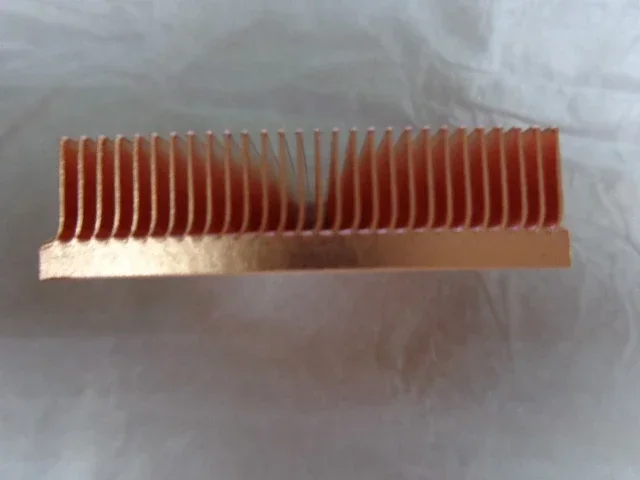 Tembaga Murni Heatsink 100X40X11Mm Skiving Fin Heat Sink Radiator untuk Elektronik RAM Chip LED VGA Pendingin Pendingin