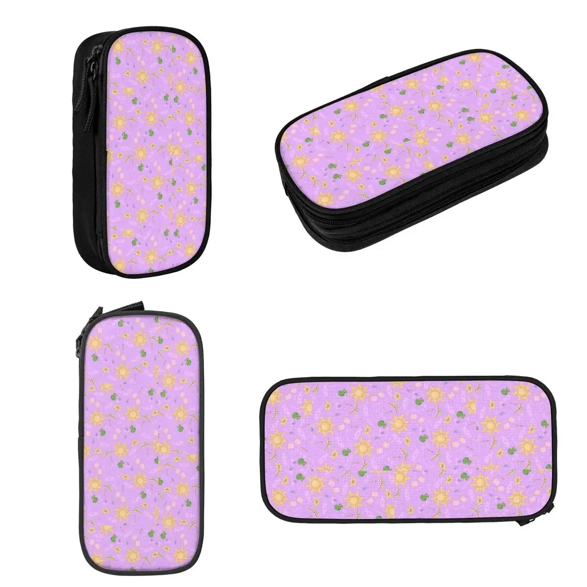 Rapunzel Pattern Pencil Cases Large Capacity Pen Bags Pen Box Pencil Pouch For Boys Girls Students Stationery School Office