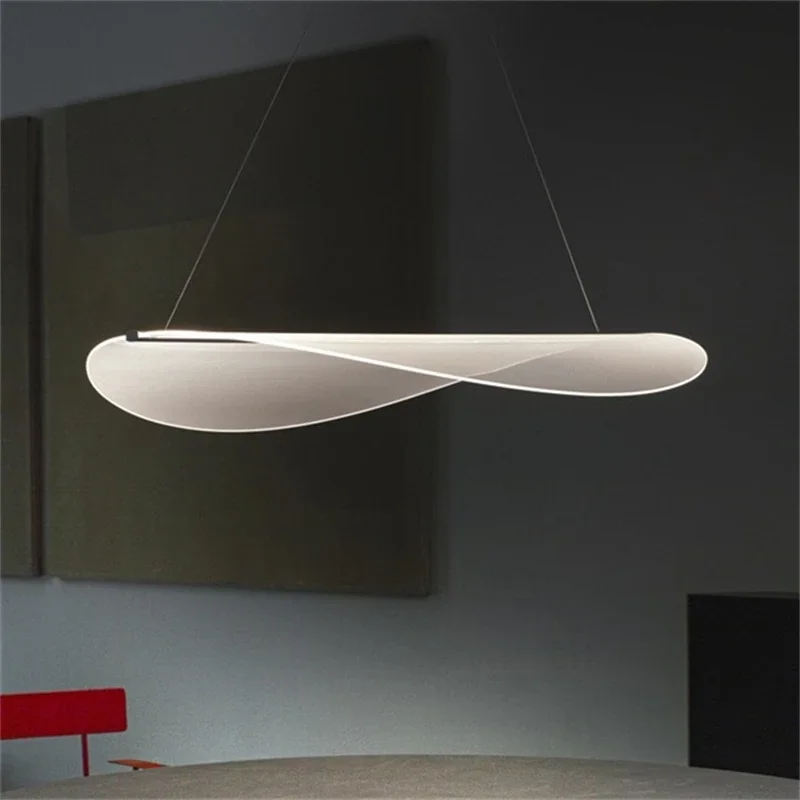

Italy Simple Modern New Design Acrylic Lamp Pendent Light Decor Lighting Fixtures Living Large Leaf Hanging Lamps Bar Counter