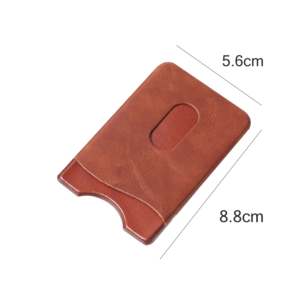 Universelle selbst klebende Aufkleber Karten hüllen Telefon Brieftasche Fall kleben auf ID Kreditkarten halter Pu Leder Handy tasche – Detail 1