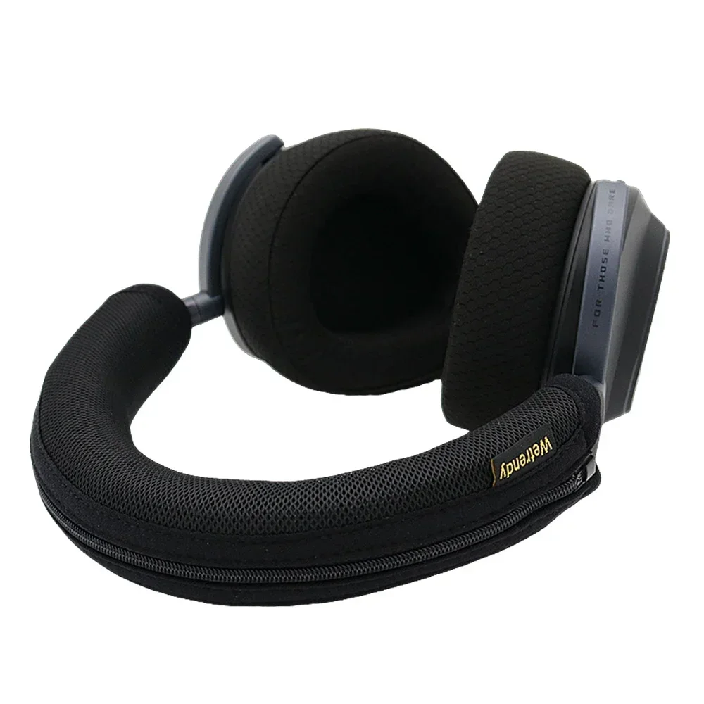 

Advanced feeling Headphone Head Beam Cover for ROG Delta II Earphone Zipper knitted fabric headband protective cover 12.02.