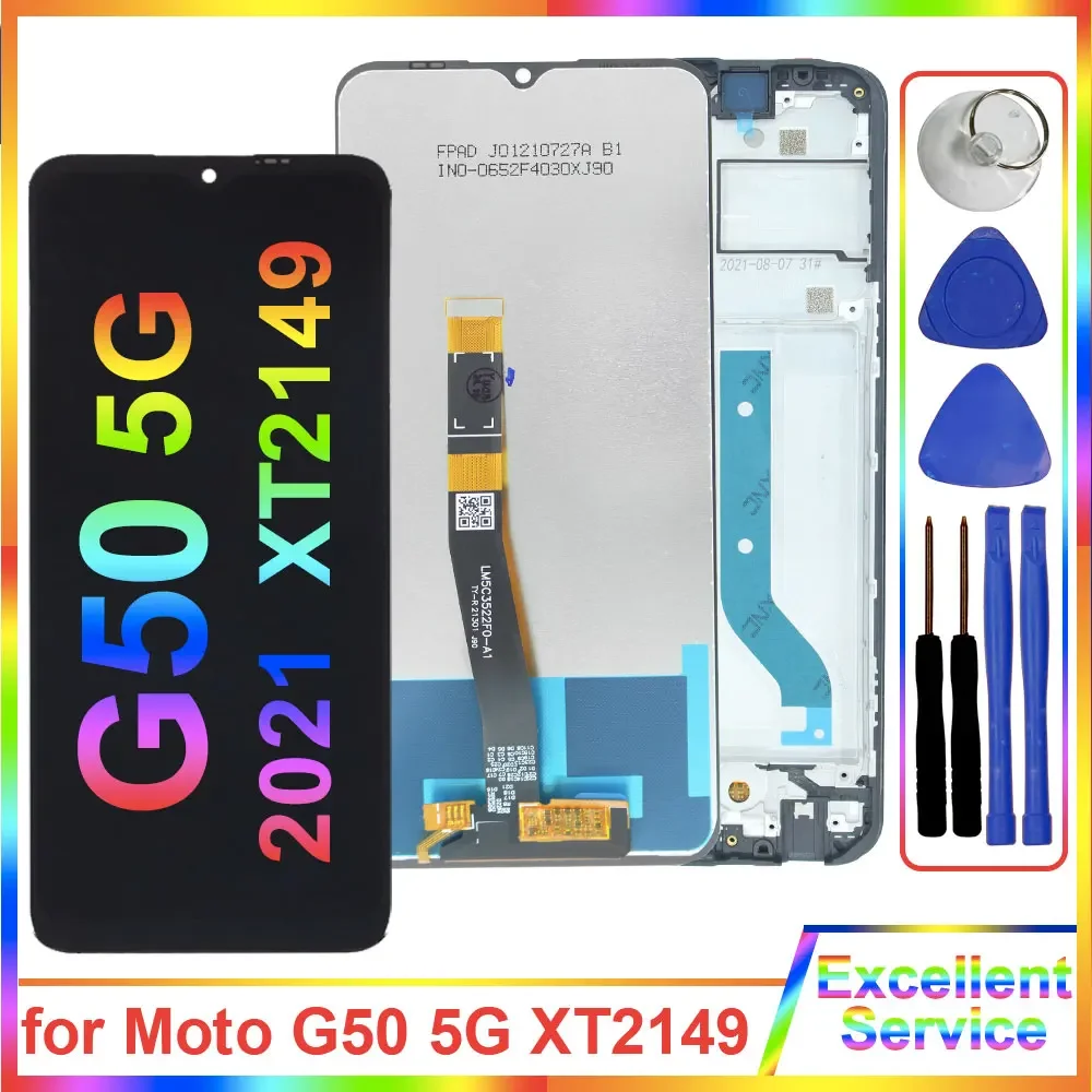 6.5'' New LCD for Motorola Moto G50 5G 2021 XT2149-1 LCD Display Touch Screen Digitizer for Moto G50 5G XT2149 LCD Replacement