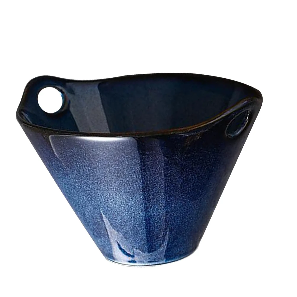 

Decorative Noodle Bowl Ceramic Material Long Lasting Use with Double Handles for Soup Rice Noodles Salads Housewarming