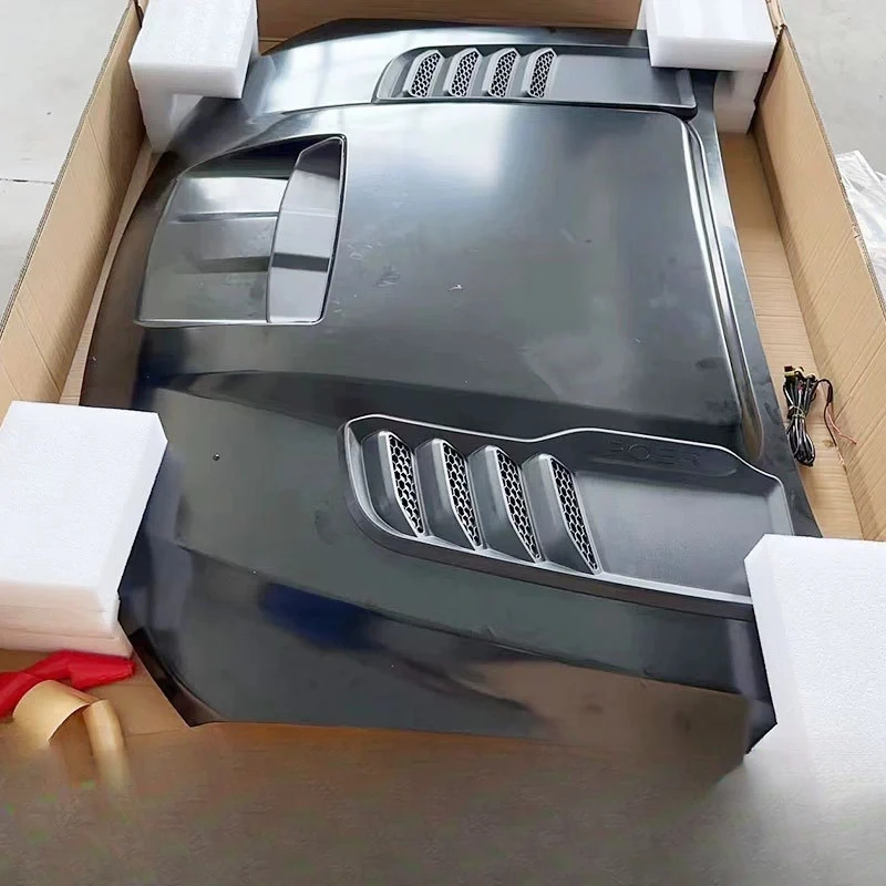 

New Direct Sale Carbon Fiber Engine Front Hood Great Wall Cannon Artillery Modified Style Universal Black