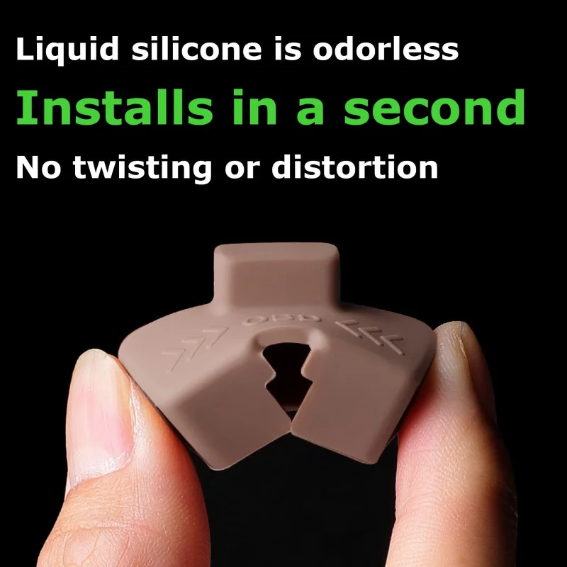 Car OBD Port Lock Anti Theft Protector Silicone Waterproof OBD Interface Cover OBD Interface Protection Cover Car Accessories