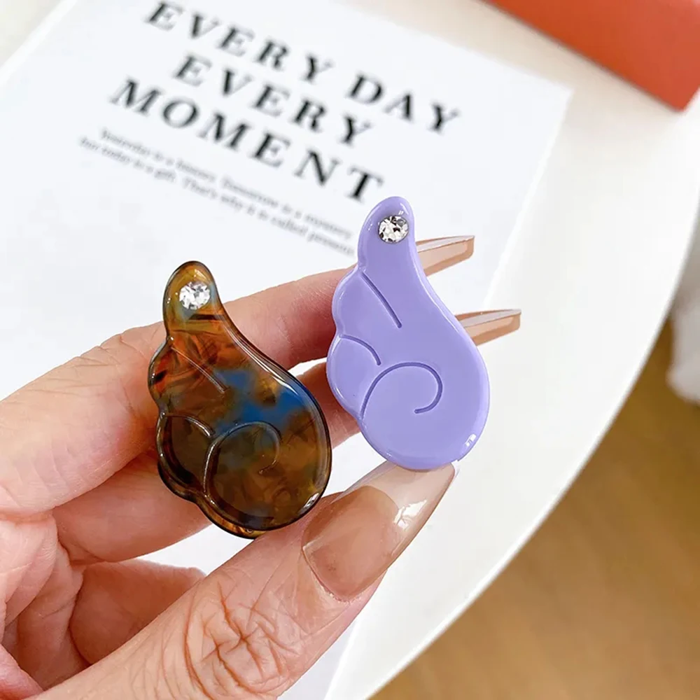 Ins Hot Selling Mini Cute Wing Hair Clip Fashion Acetic acid Rhinestones Small Bangs Clip Side Clip Hair Accessories image 3
