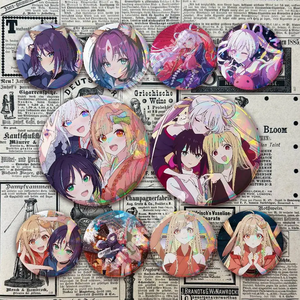 C-Cosmic P-Princess Kaguya Sakayori Iroha Button Badge 2PC Sets for Bags & Clothes & Accessories Metal Pin Creative Gift