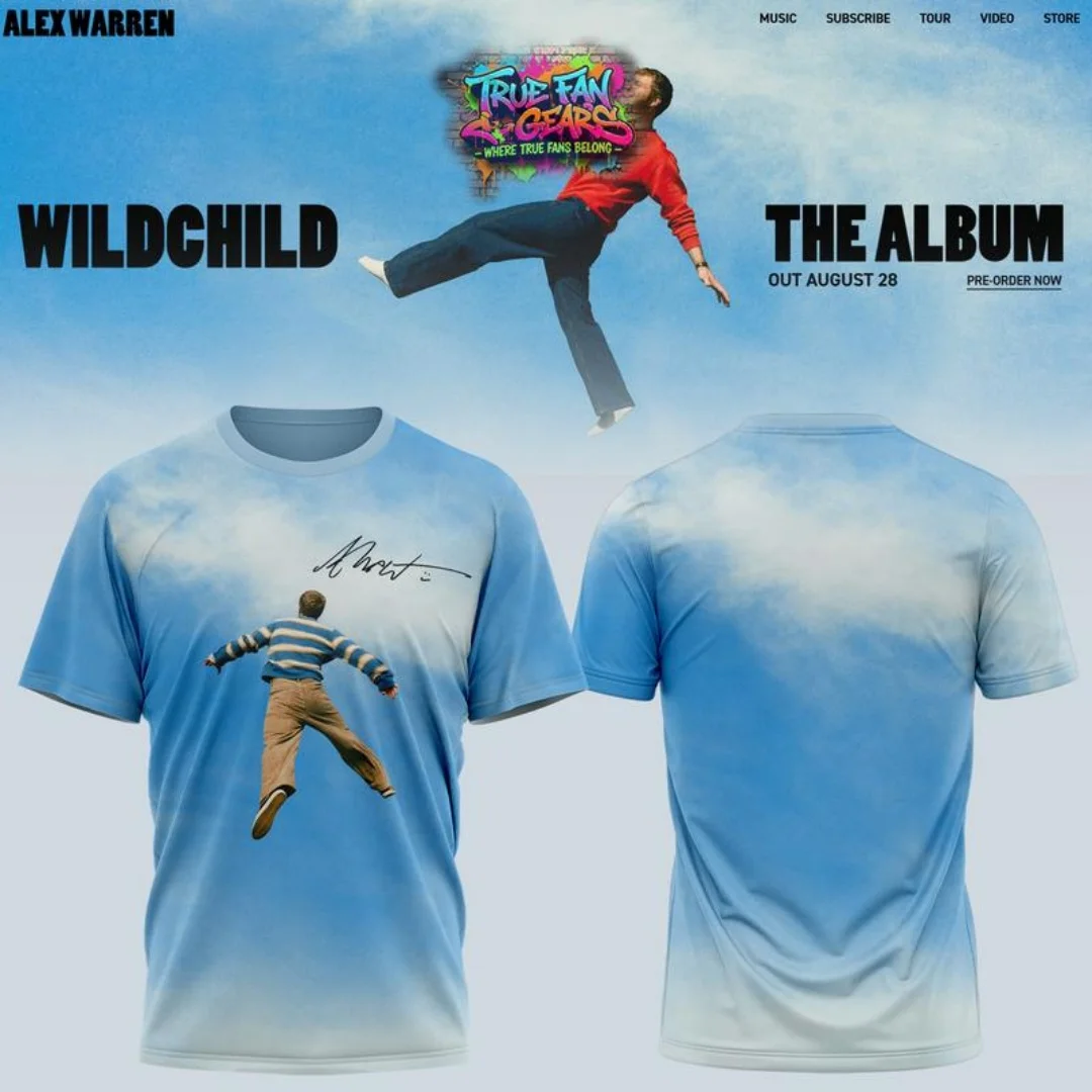 Alex Warren Wildchild Little Orphan Alex Tour 2026 Tee Shirt Summer Music Men's T-Shirt Children's Clothing Tee Y2k Woman ﻿