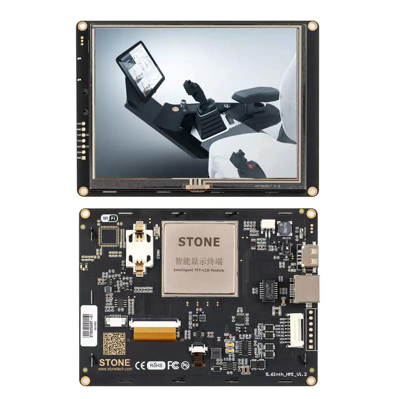 Scbrhmi Screen Board- 5.6 "Hmi Inteligent Usrt Tft Lcd Touch Display Module Toegepast Op Consumentenelektronica Veld