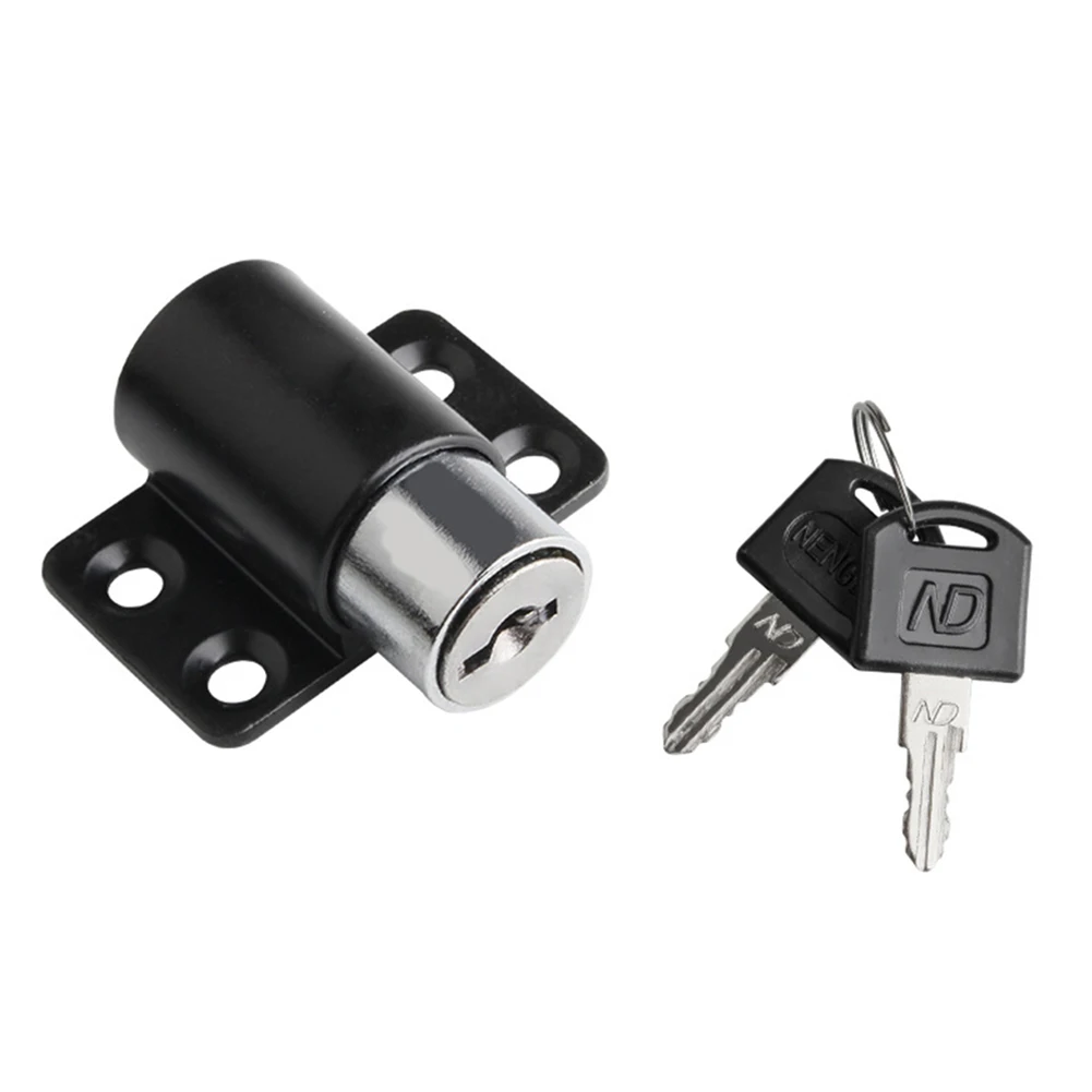 1*Set Sliding*Door*Window Locks With 2 Keys Baby Child Safety Protection Antitheft Aluminum Alloy Door Security Lock Catches Set
