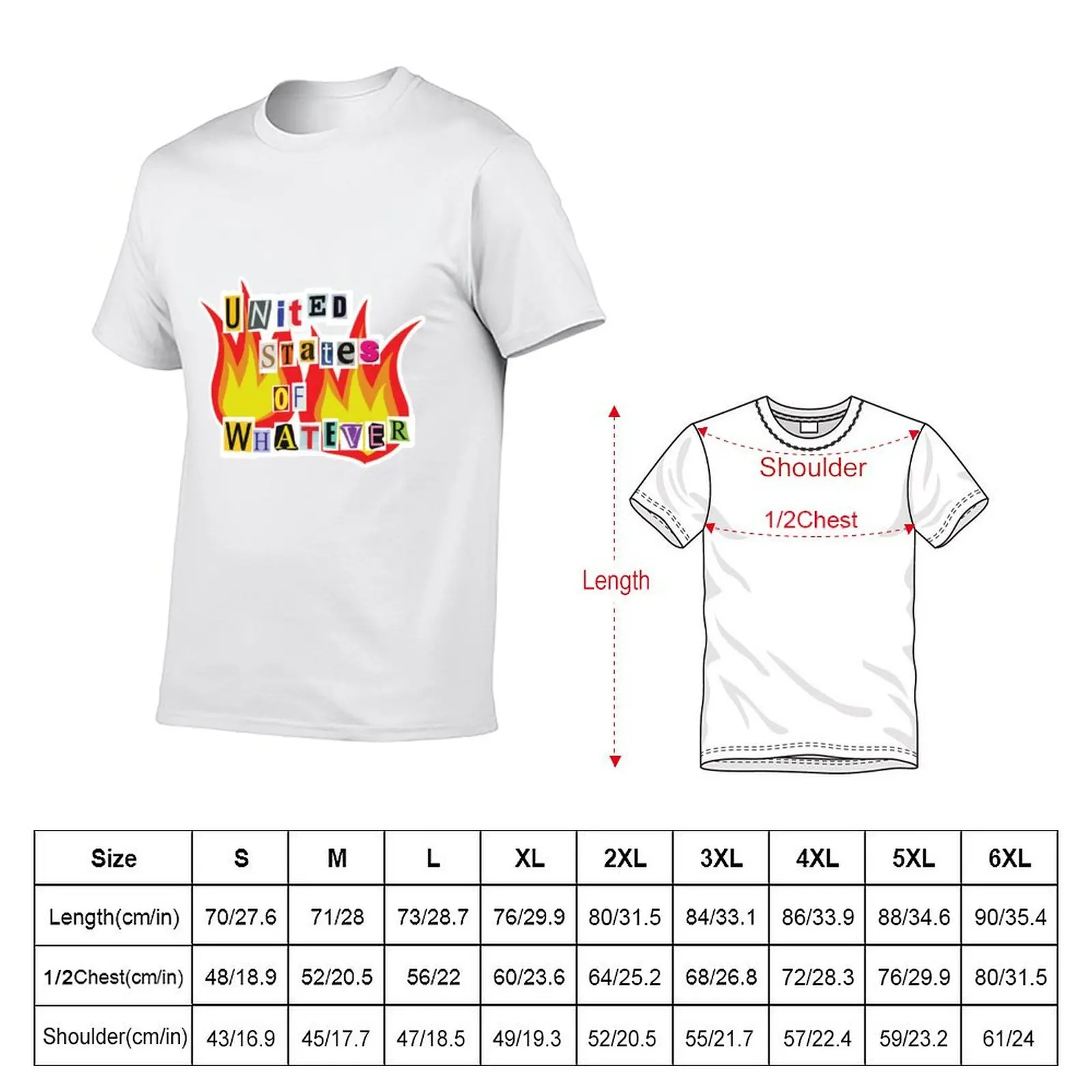United States of Whatever T-Shirt Anti-Wrinkle Short Sleeve T-Shirt