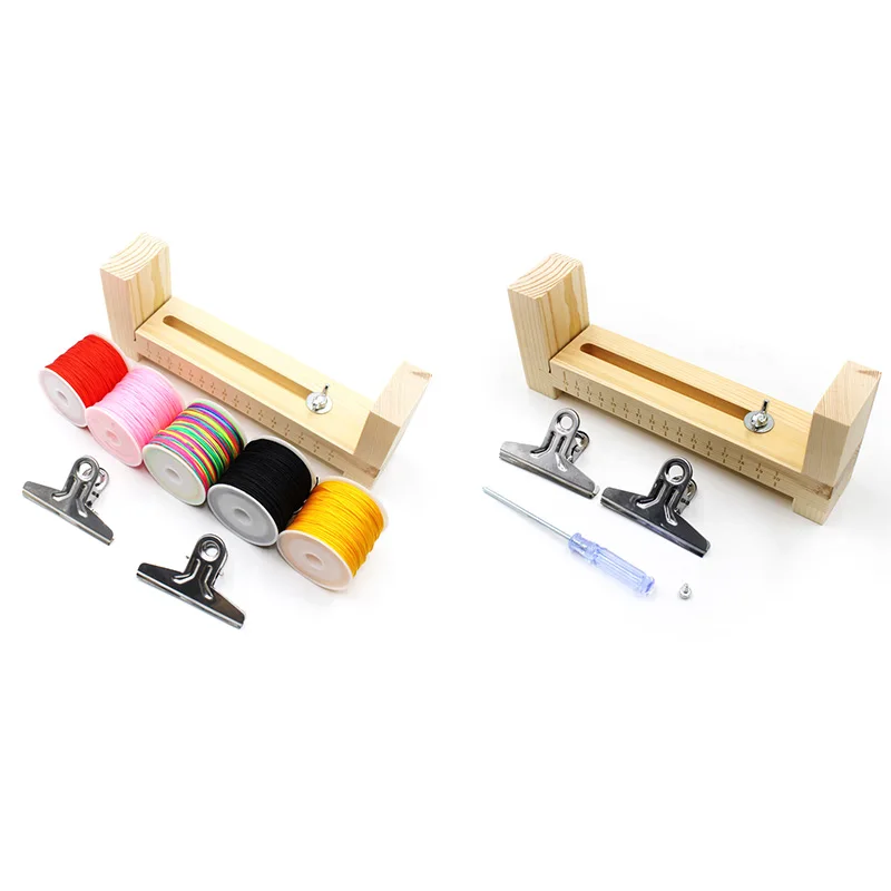 Bracelet Maker Holder U Shape Jig Bracelet Maker Wooden Frame Braiding DIY Crafting Tool Kit For Braiding Bracelets