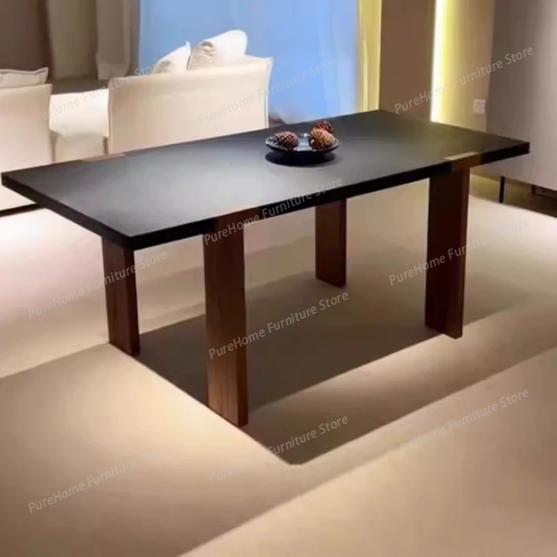 

Large Surface Dining Table Designer Modern Popular Living Tea Table Creative Rectangle Home Furniture Mesa De Comedor XY40CZ