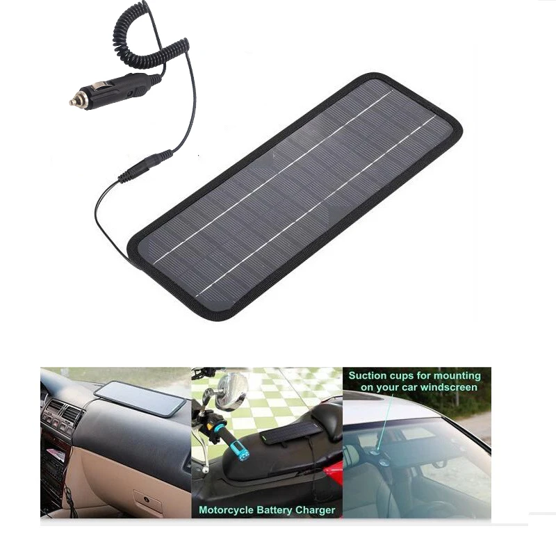 Solar Panel High Conversion Rate 4.5W 5W Solar Car Battery Charger Battery Core Panel 12V Battery Conversion 5V