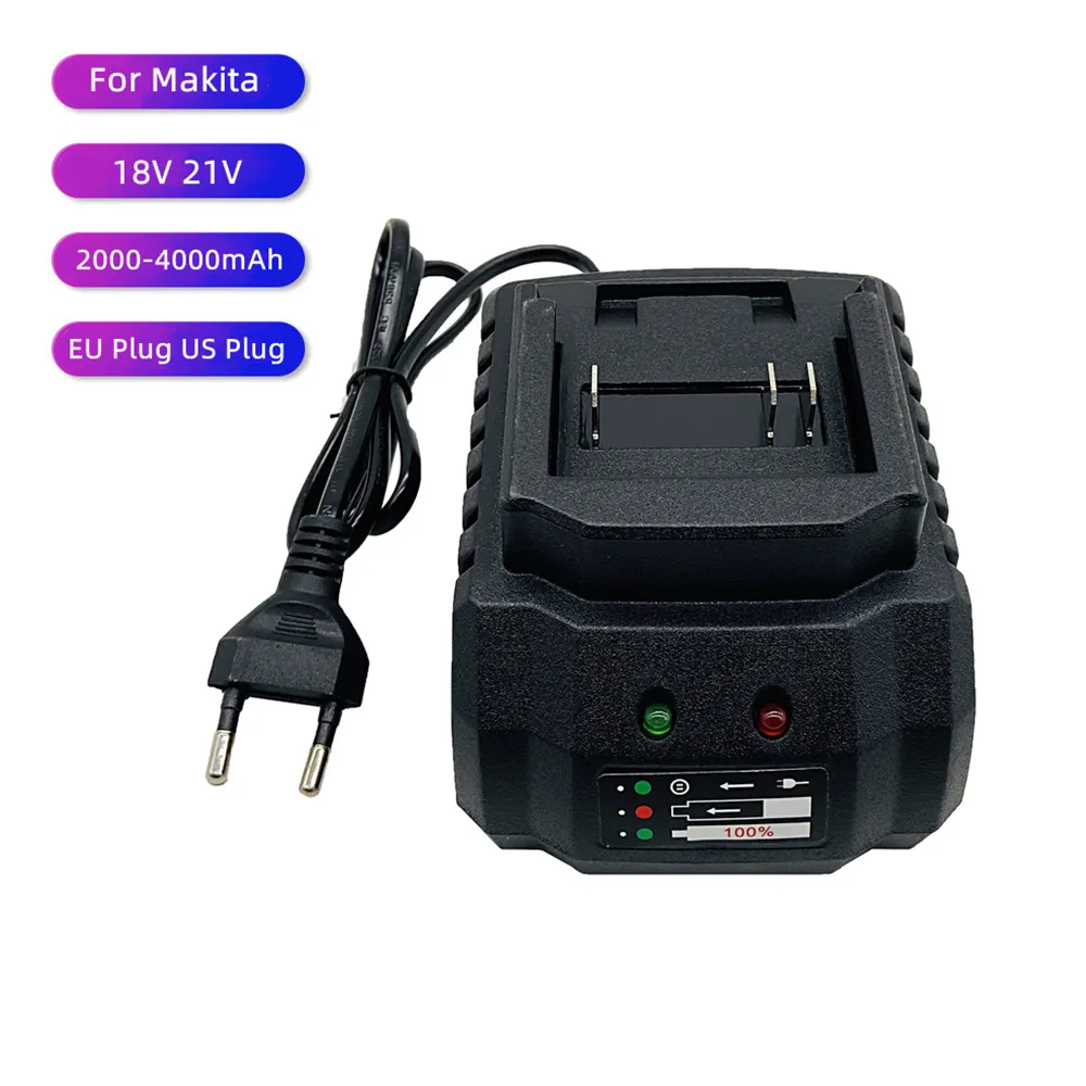 18 21V Mini Battery Charger Replacement For Makita Model Li-ion BL1415 BL1420 BL1815 BL1830 BL1840 BL1860 Electric Drill Grinder