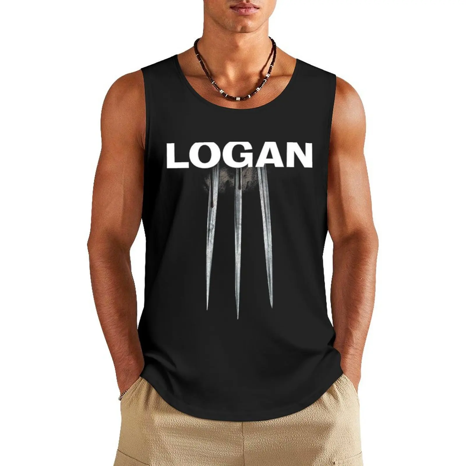 

Logan Tank Top Gym wear t-shirts for men bodybuilding men clothes Top