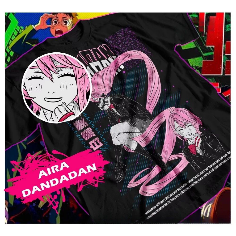 Dandadan T-Shirt Shiratori Aira Cosplay Anime Gift Exclusive Shirt Shirts for Women  Women Clothing  Gothic  Harajuku