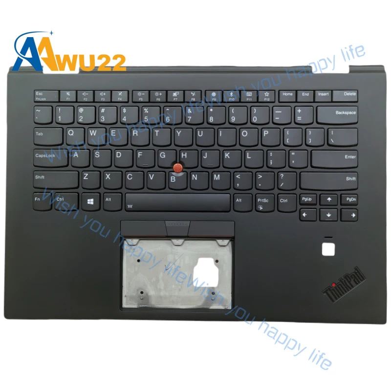 L... 2018 For Lenovo Thinkpad X1 Yoga 3rd Gen Palmrest US Keyboard 01LX828 02HL897