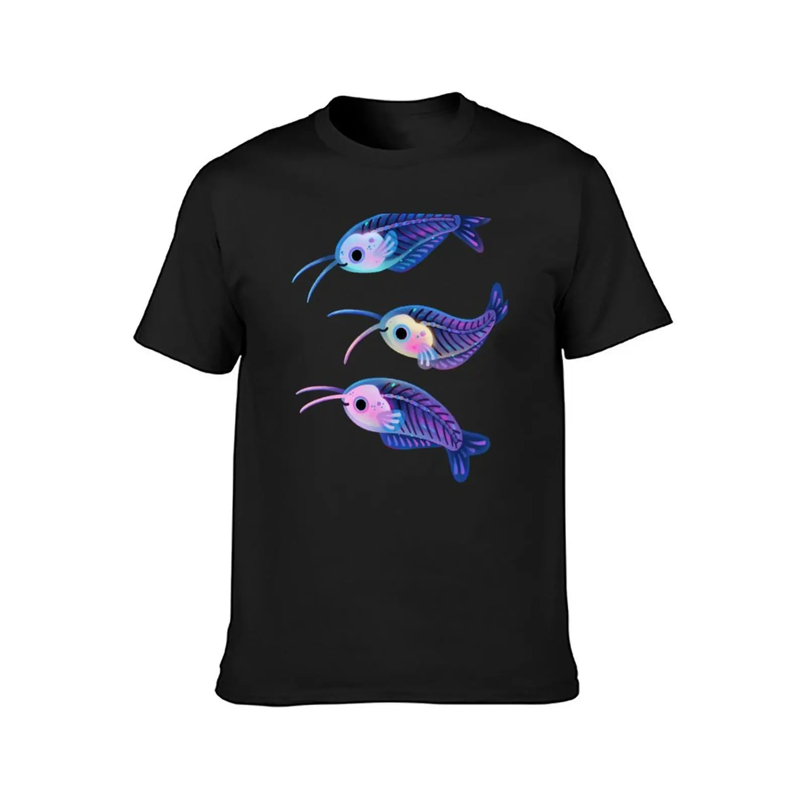 Glass catfish T-Shirt funnys anime summer clothes black t-shirts for men