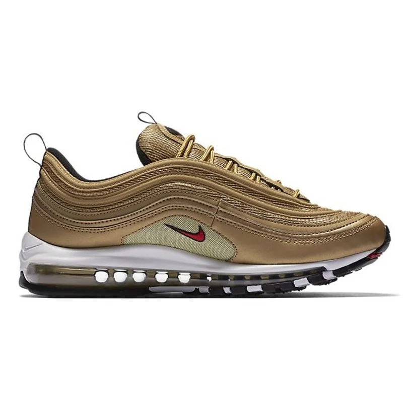 Nike Air Max AirMax 97 Women Men Running Shoes Metallic Gold Silver Classic Walking Trainers Sports Shoes Jogging Sneakers