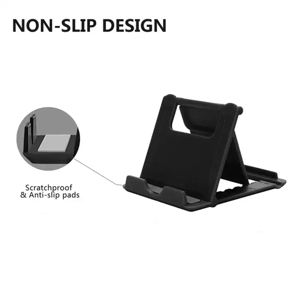 Portable Phone Lazy Holder Multi-angle Adjust Universal Foldable Mobile Phone Tablet Desk Stand Holder Accessories - view 3