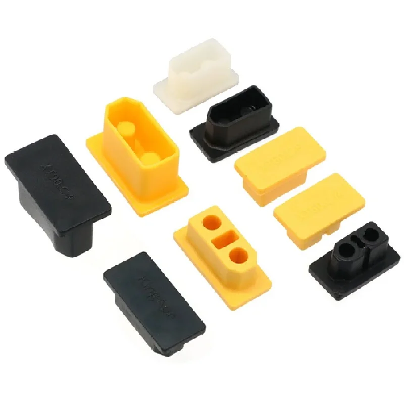 5pcs XT60 XT90 Series Aircraft Model Plug Universal Dust Cover Waterproof Lithium Battery Connector Male and Female Plug Sheath