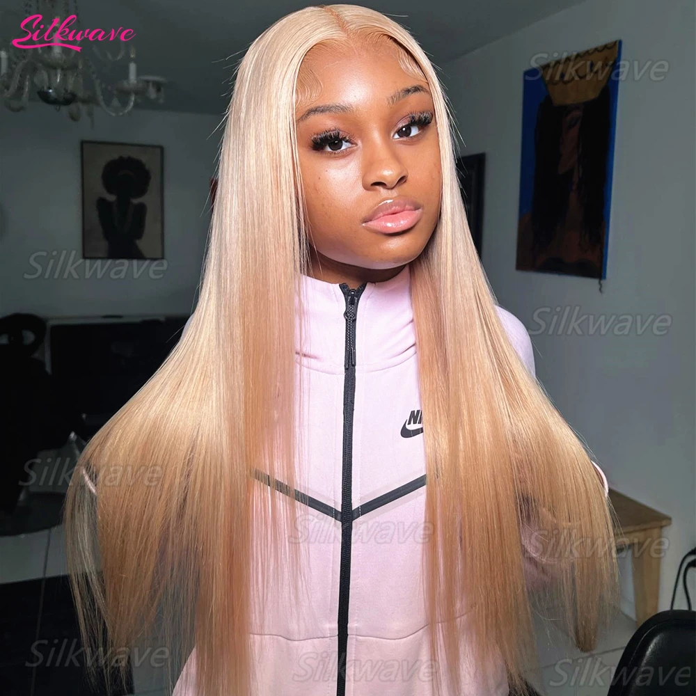 

Silkwave Honey Blonde Wig Human Hair 13x6 Hd Frontal Wigs 13x4 Straight Lace Front Wig #27 Colored Wigs Pre Plucked For Women