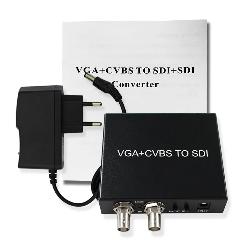 

Адаптер конвертера 3RCA VGA AV CVBS в SDI 2 выхода SDI для монитора/камеры/дисплея