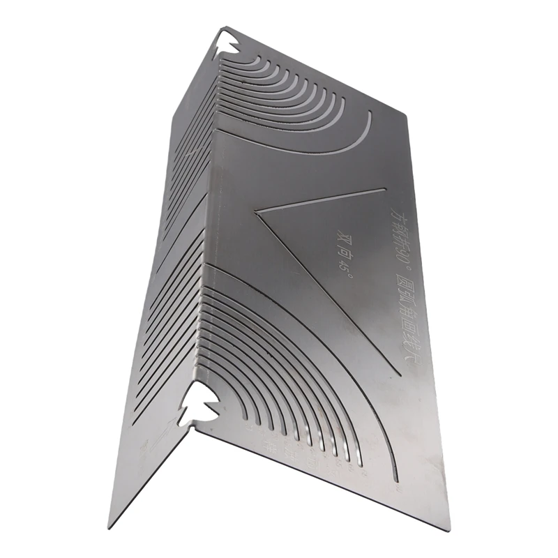 ABBO-Precision Flex Angle & Arc Marking Tool, Adjustable Linear Arc Dual-Purpose Scriber, Square Steel Pipe Bend Tool