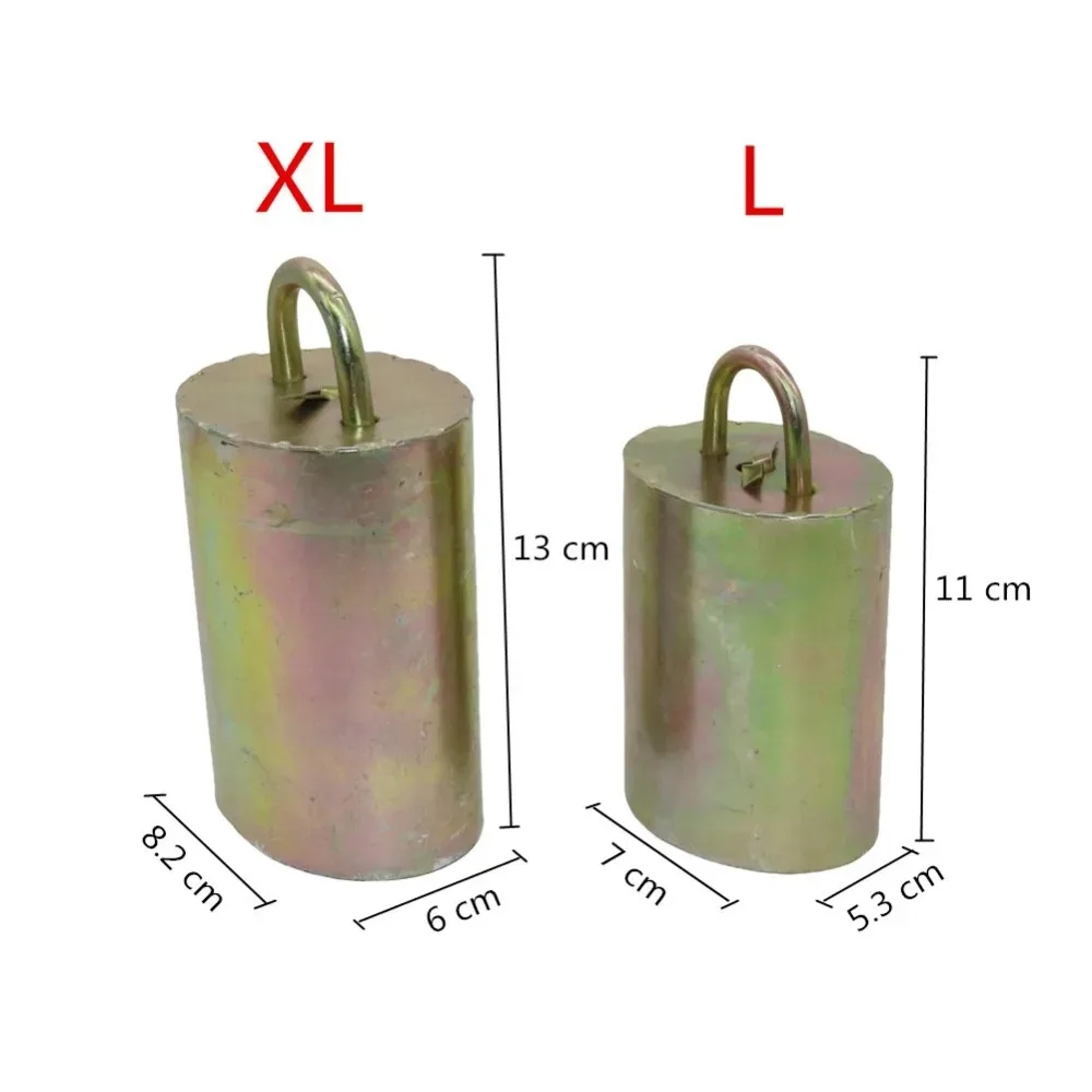 1 Pc Livestock Cattle And Sheep Copper Bell 5 Sizes Thickened Anti-lost Loud Sound Brass Bell Galvanized Steel Farm Accessories