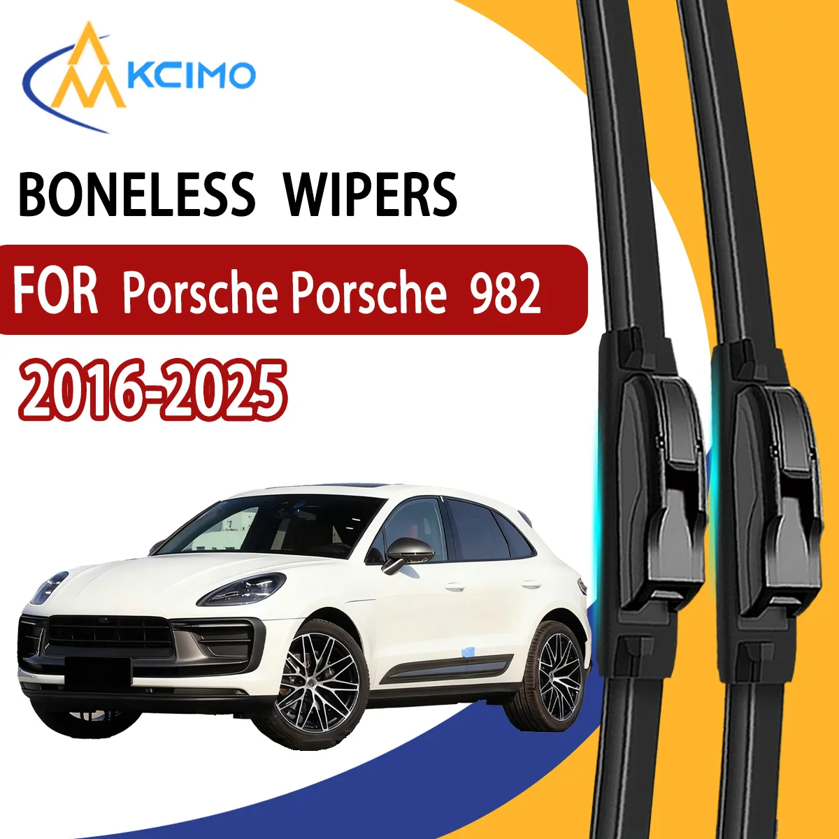 

2Pcs Front Windshield Wiper Blades For Porsche Porsche 982 2016-2025 Windscreen Window Car Accessories