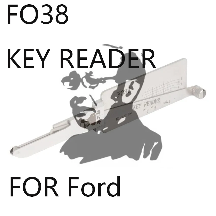 Herramienta de cerrajería Lishi Decoder FO38 / H75 PARA Ford Cobra PARA Ford Crown Victoria 1996 - 2012 PARA Ford Econoline 1996 - 2005