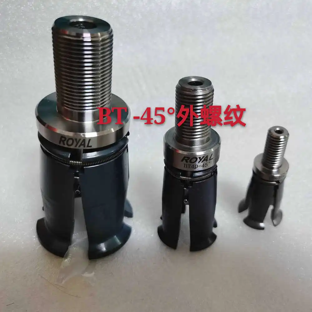 external thread  Taiwan ROYAL Spindle Claw DIN40 DIN50 BT40 BT50 45 Degree Four-lobe Claw