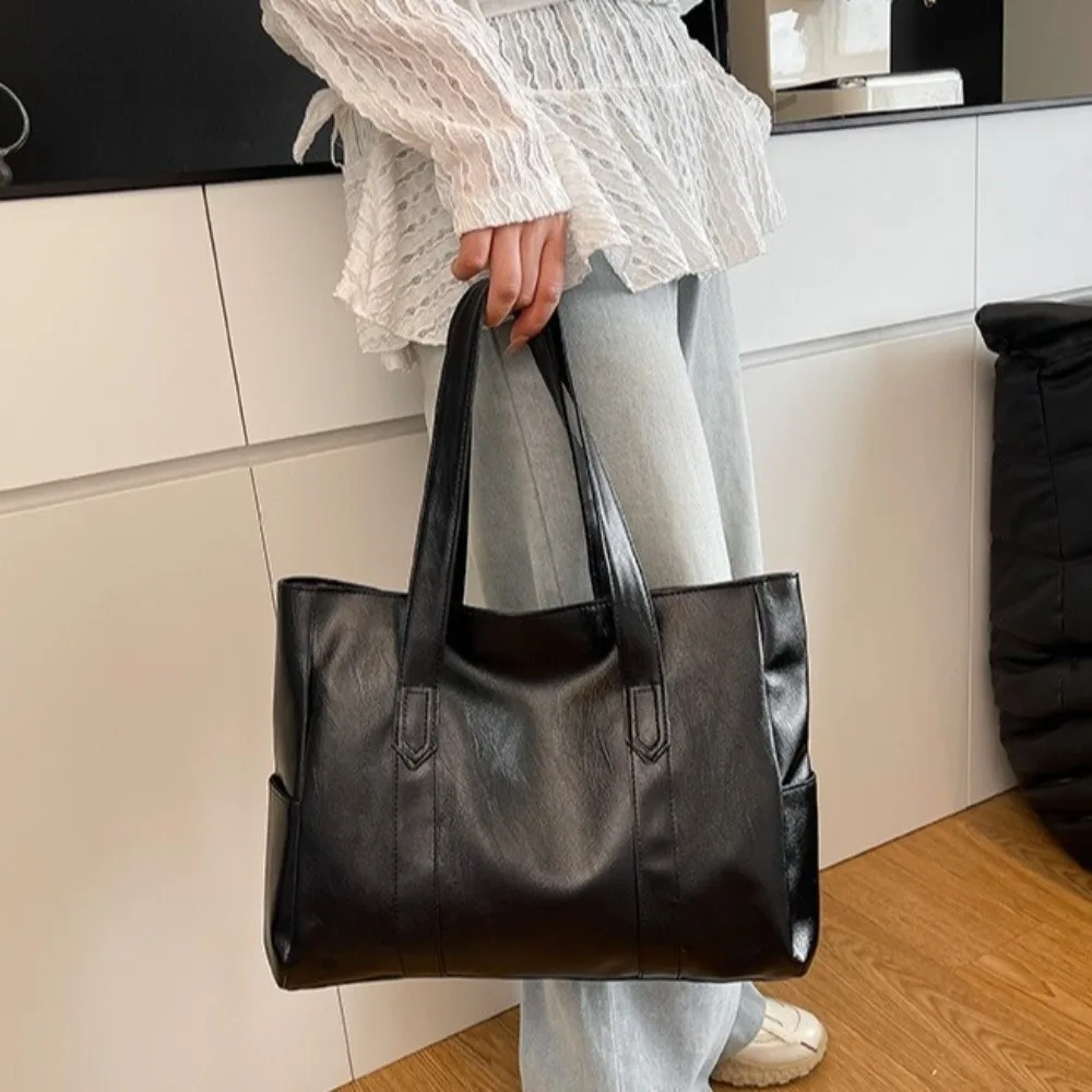 

Универсальная минималистичная женская сумка на плечо, легкая роскошная сумка из искусственной кожи, однотонная элегантная сумка из мягкой кожи для путешествий