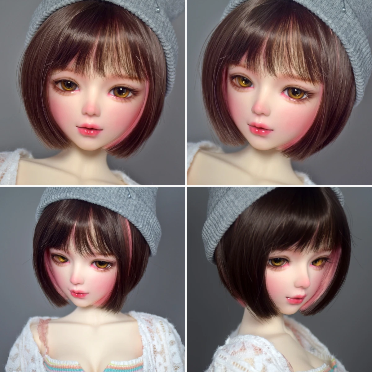 YUTOTUE 22 inch Height Girl Doll Toy Handpainted Makeup Face Changeable Eyeballs Fashion Outfits 1/3 BJD Doll