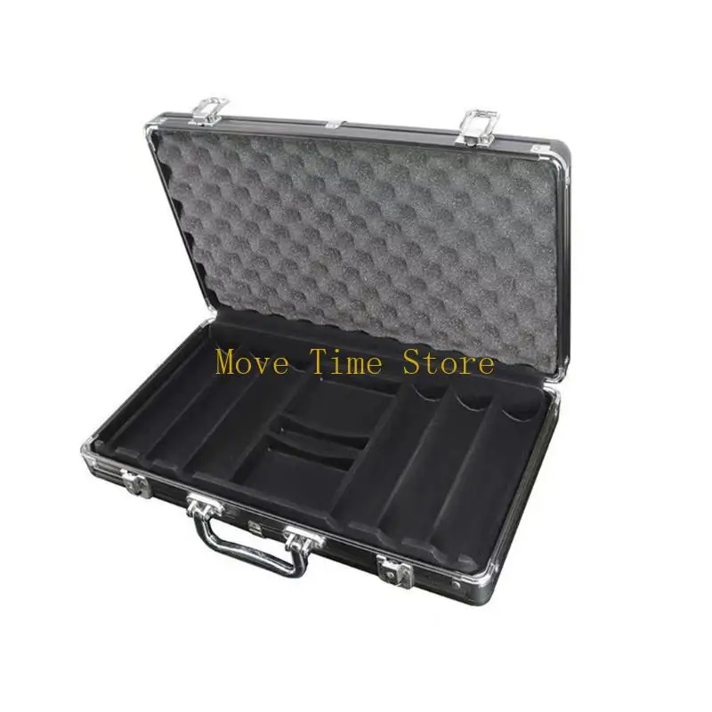 

92ME Elegant Chip Display Case with 300 Capacity Matte Aluminum Alloys Chip Case for Adult Enthusiasts