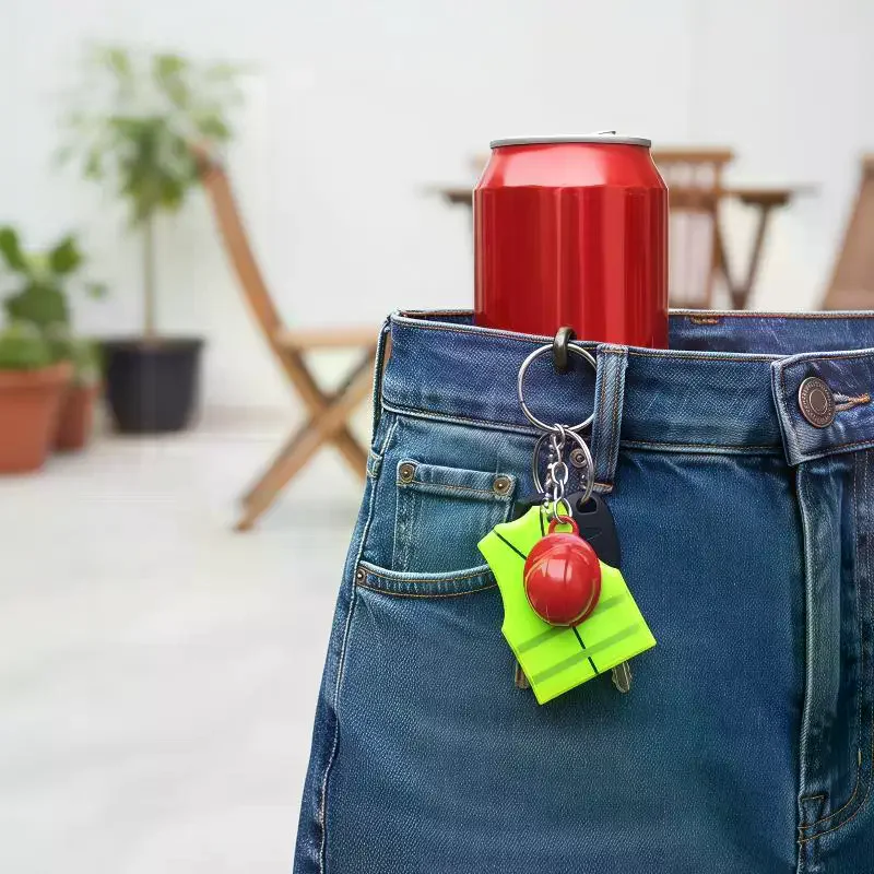 Porte-clés créatif en forme de gilet et de casque de sécurité, pendentif réfléchissant pour voyage nocturne, accessoires pour sac à dos et bagages