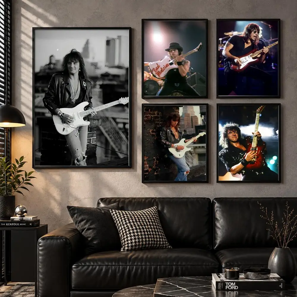 Musician Richie S-Sambora Poster Modern Wall Art Sticker For Living Room Bedroom Bar Home Decor Mural Painting Decoration