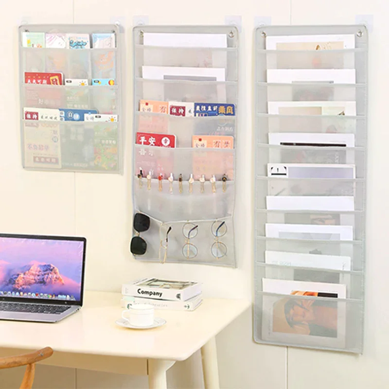 

Подвесная сумка для хранения документов из ткани Оксфорд, офисный органайзер для файлов, карман из каскадной ткани, складной держатель для диаграммы для бизнеса