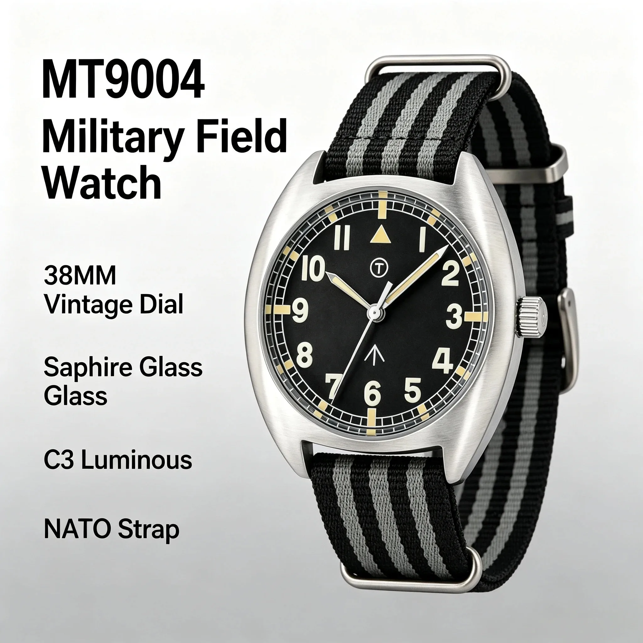 Vintage Collectible Watches - MILITREK MT9004 Vintage Military Quartz Watch