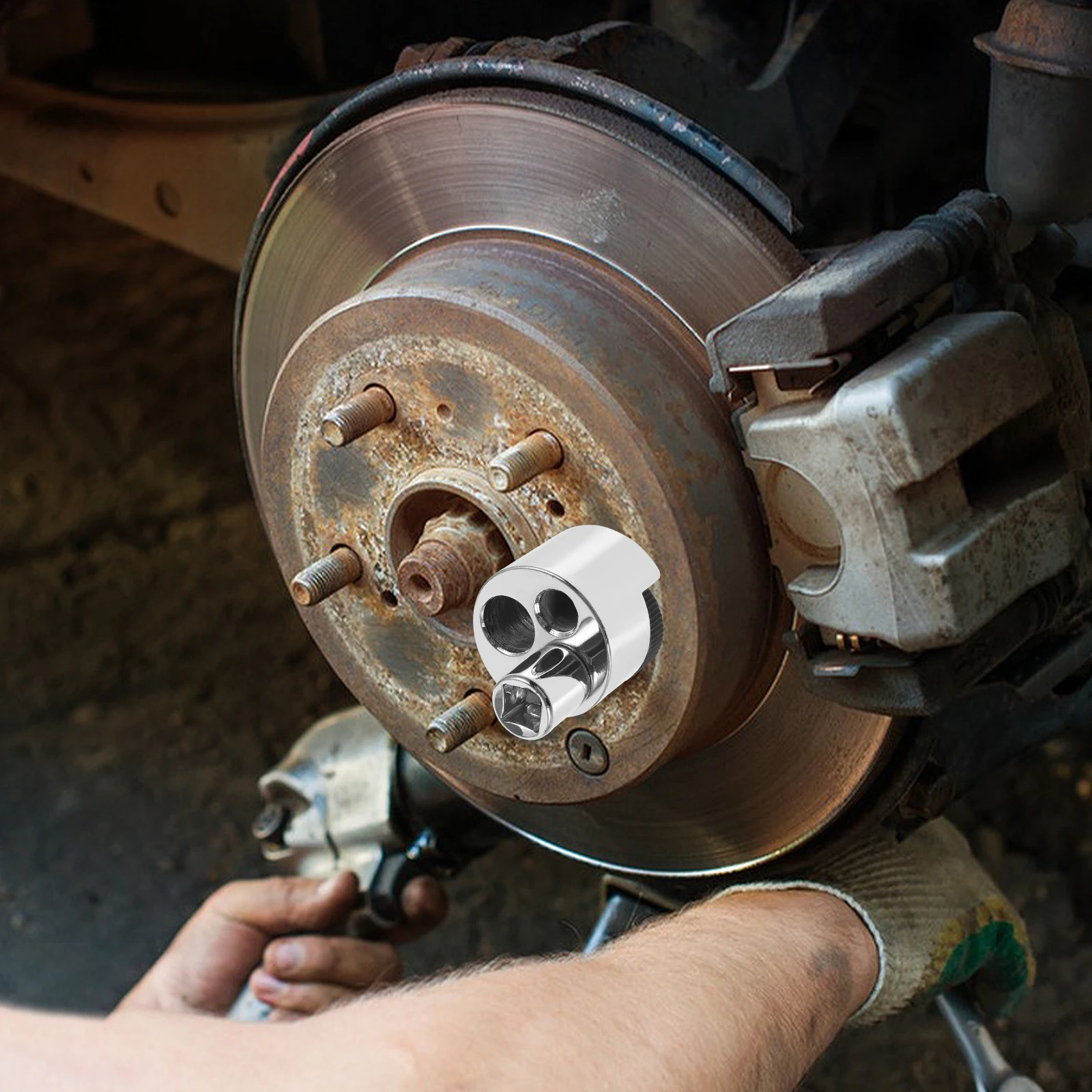 

1/2 Drive Bolt Extractor Remover Wrench Tool Chrome Plated Carbon Steel Manual Use Small Space Hard Bite Gears